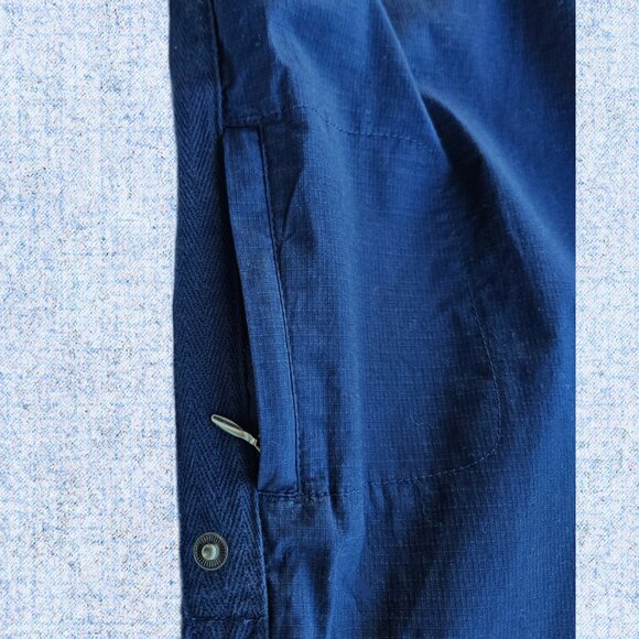 Danskin Now Navy Blue Convertible Length Cargo Capri/Bermuda -12/14 - Picture 7 of 13